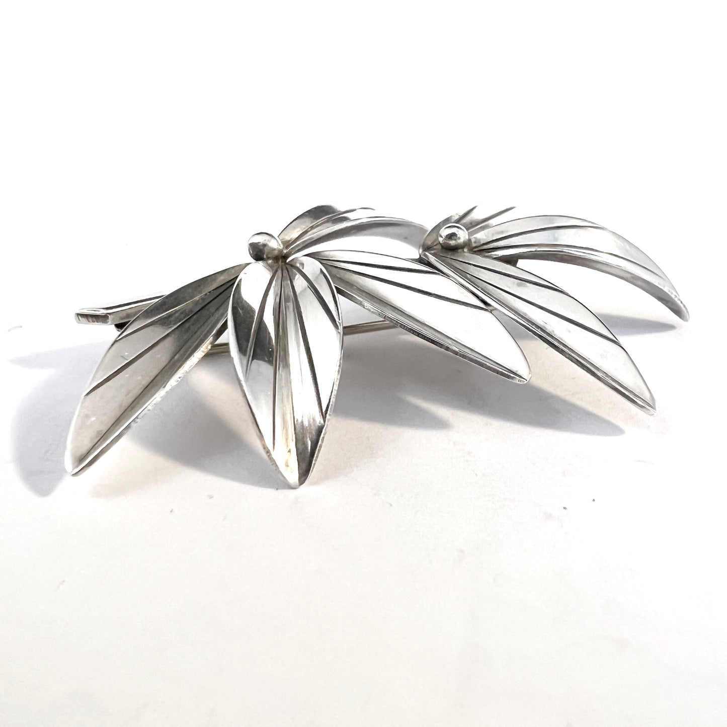 Arvo Saarela, Sweden 1948. Vintage Sterling Silver Brooch.