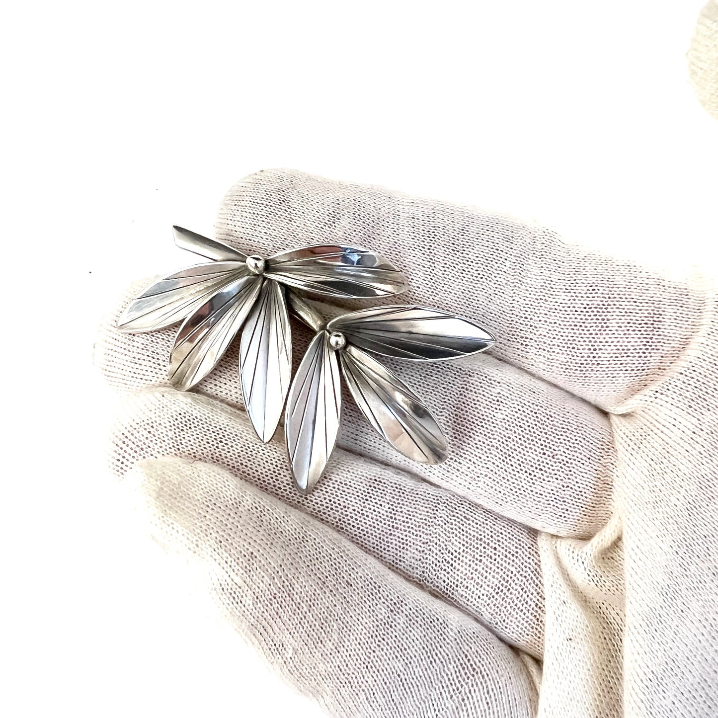 Arvo Saarela, Sweden 1948. Vintage Sterling Silver Brooch.