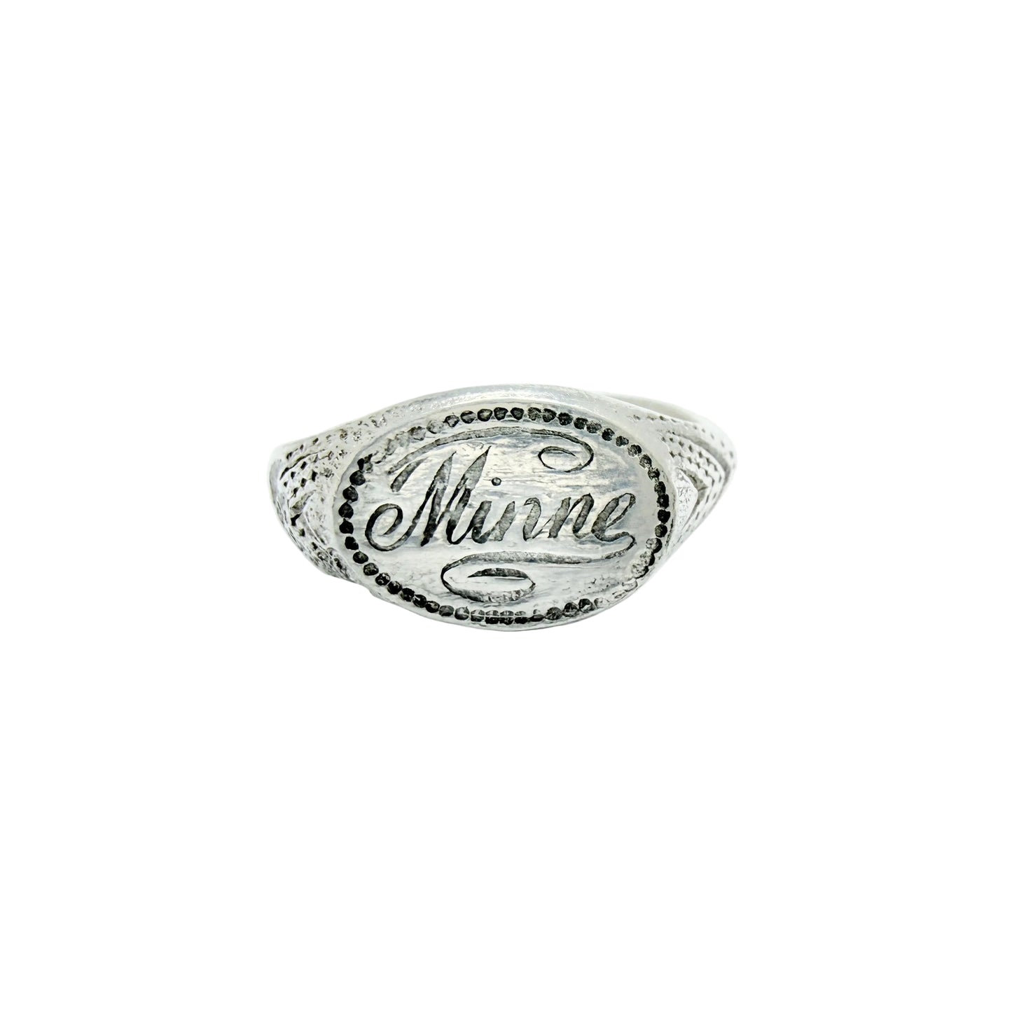 Sweden, early 1900s. Antique / Vintage Solid Silver Memory Ring