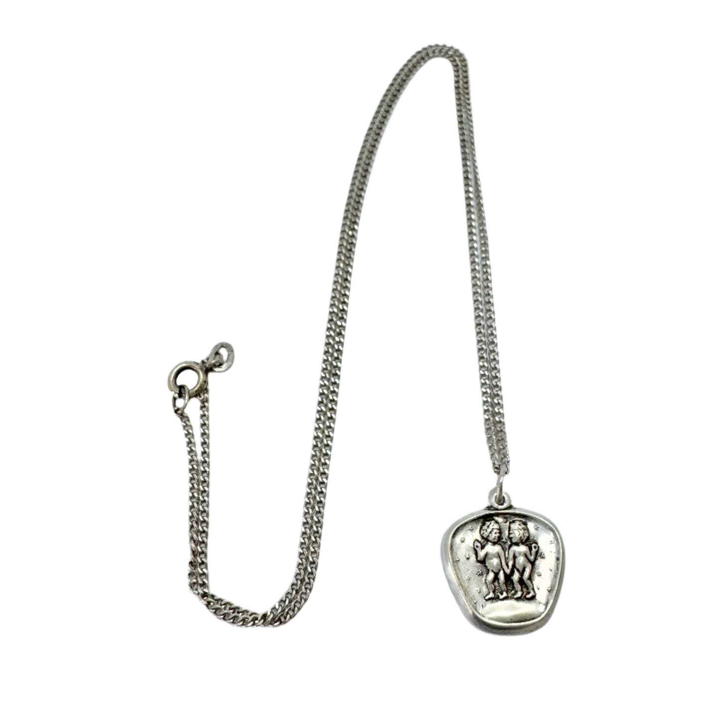 Alton, Sweden 1978. Vintage Gemini Zodiac Pendant Necklace.
