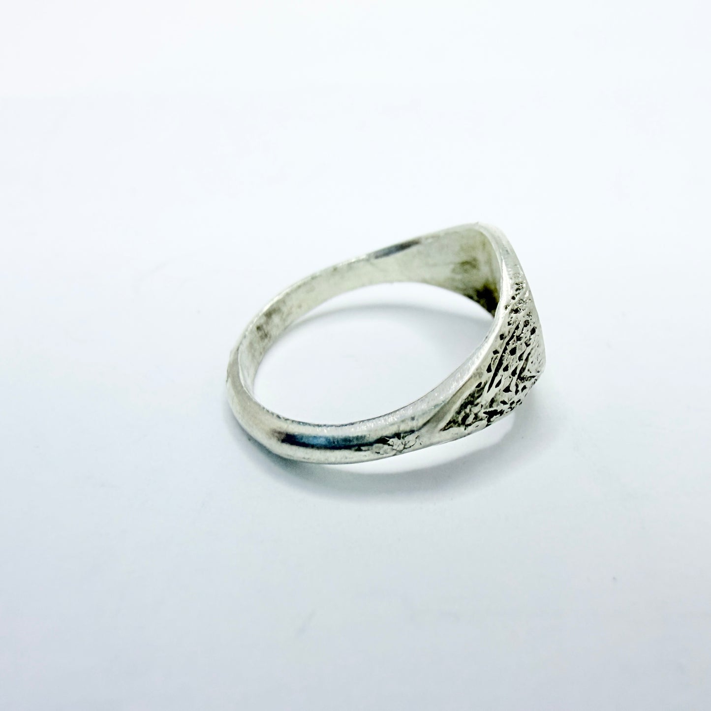 Sweden, early 1900s. Antique / Vintage Solid Silver Memory Ring