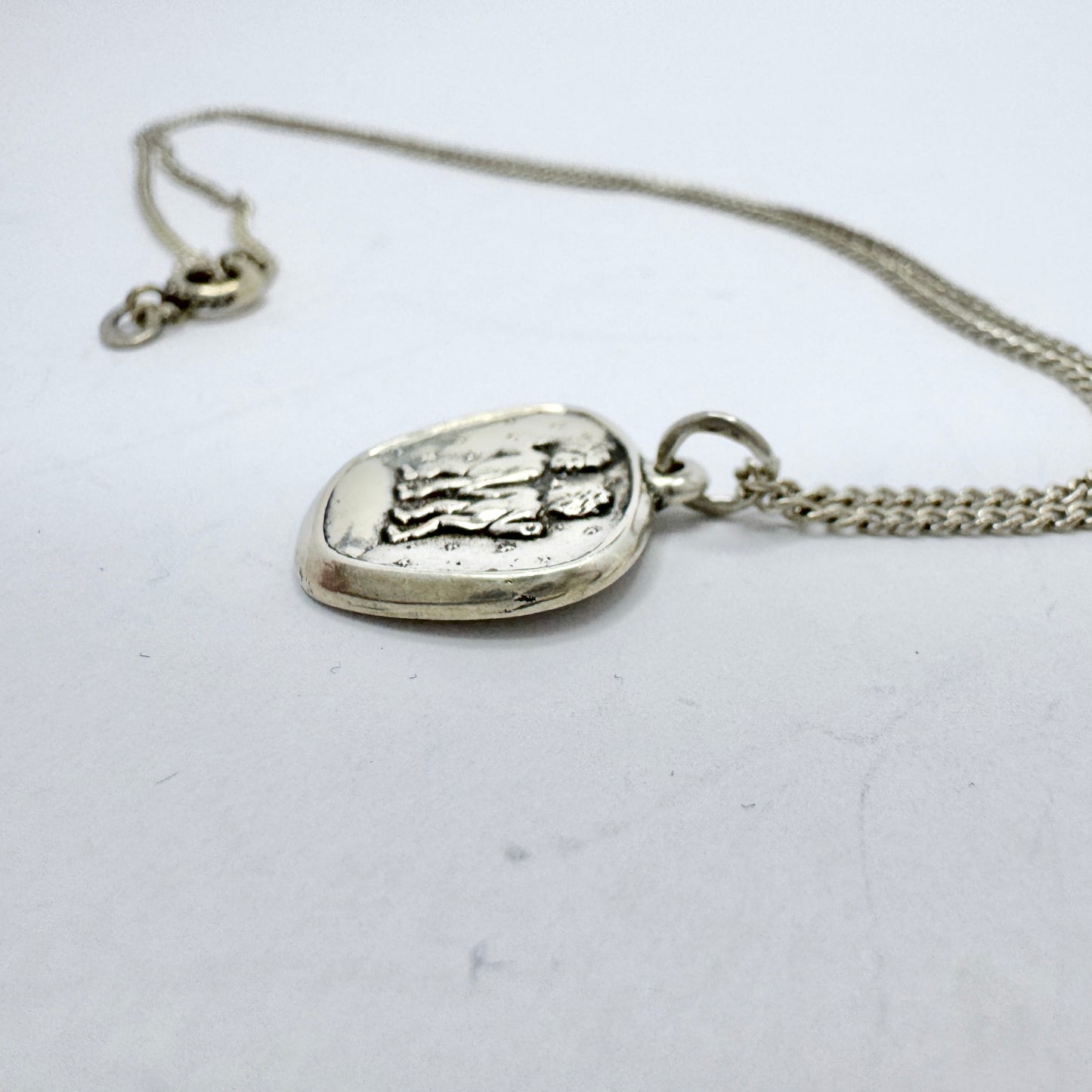 Alton, Sweden 1978. Vintage Gemini Zodiac Pendant Necklace.