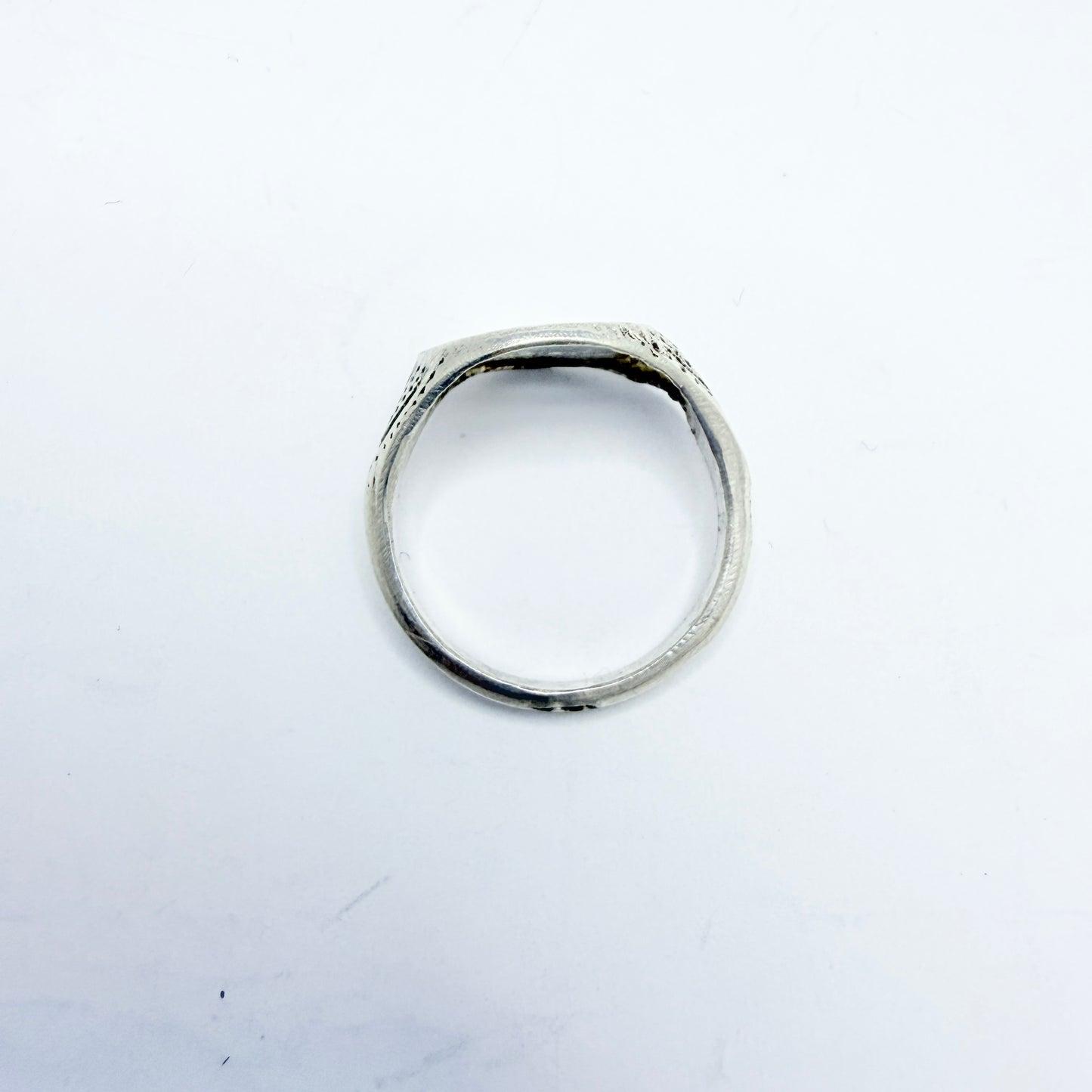 Sweden, early 1900s. Antique / Vintage Solid Silver Memory Ring