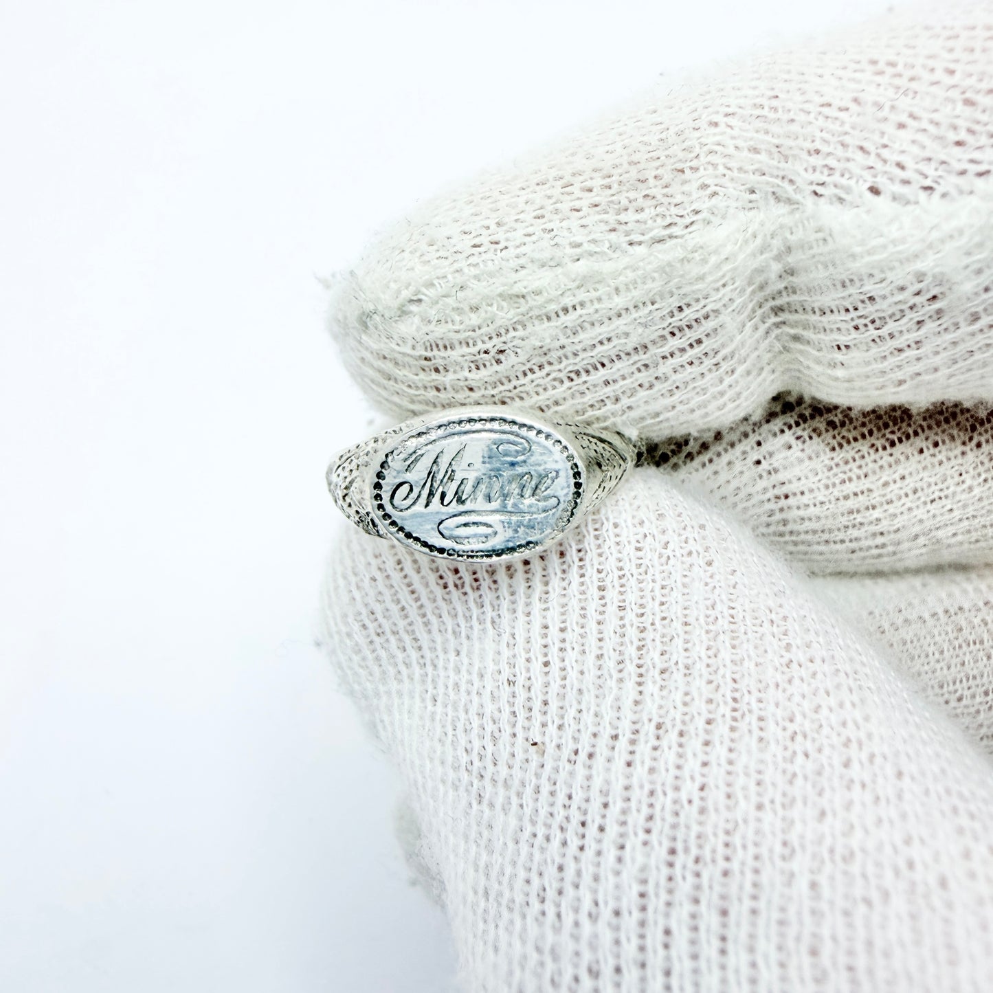 Sweden, early 1900s. Antique / Vintage Solid Silver Memory Ring