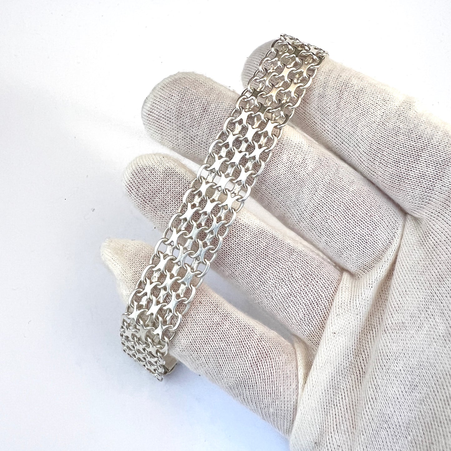 Svedboms, Sweden 1969. Vintage Sterling Silver Bracelet.