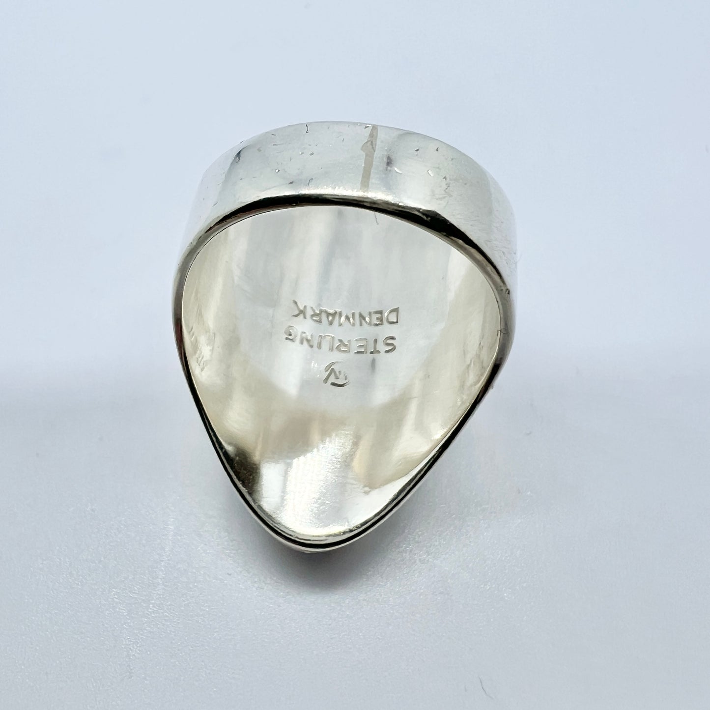 Christian Veilskov, Denmark 1960-70s Vintage Sterling Silver Ring.