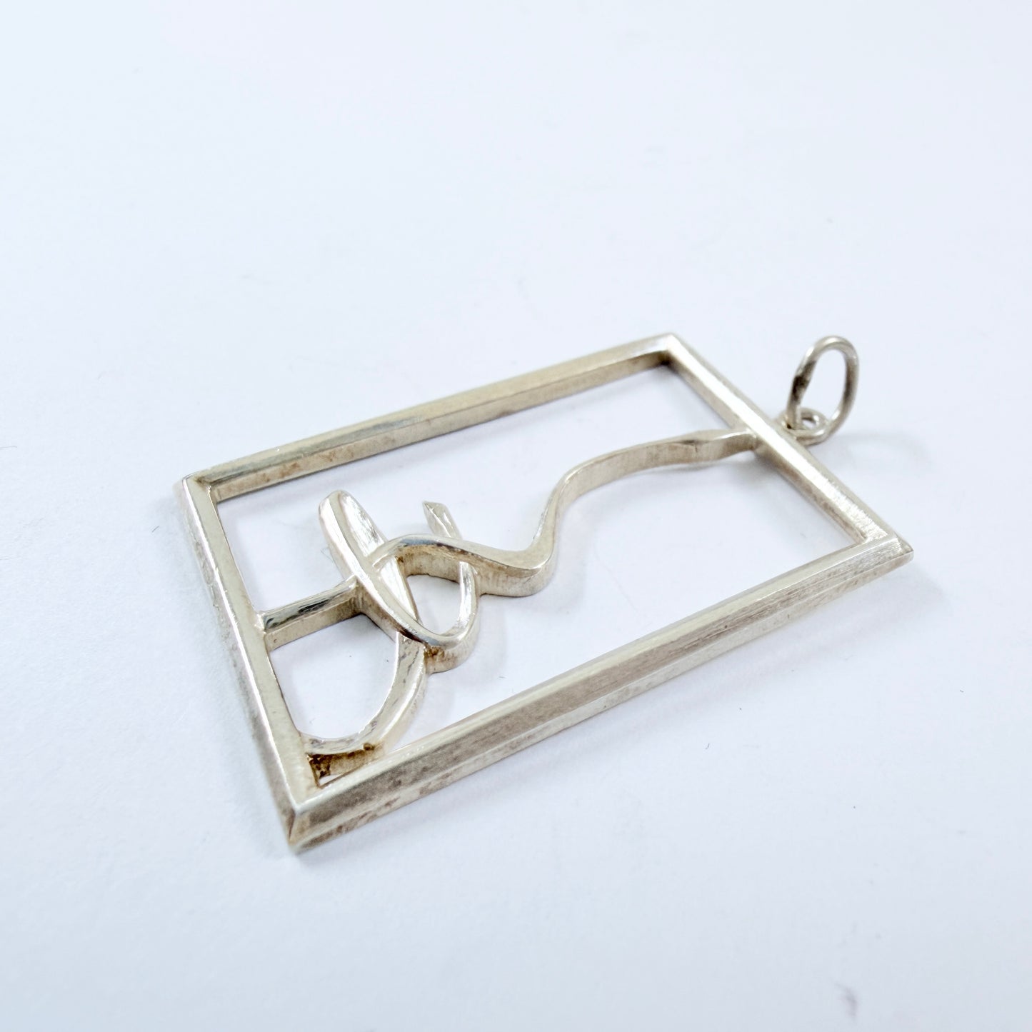 Sporrong, Sweden 1976. Vintage Sterling Silver Pendant.