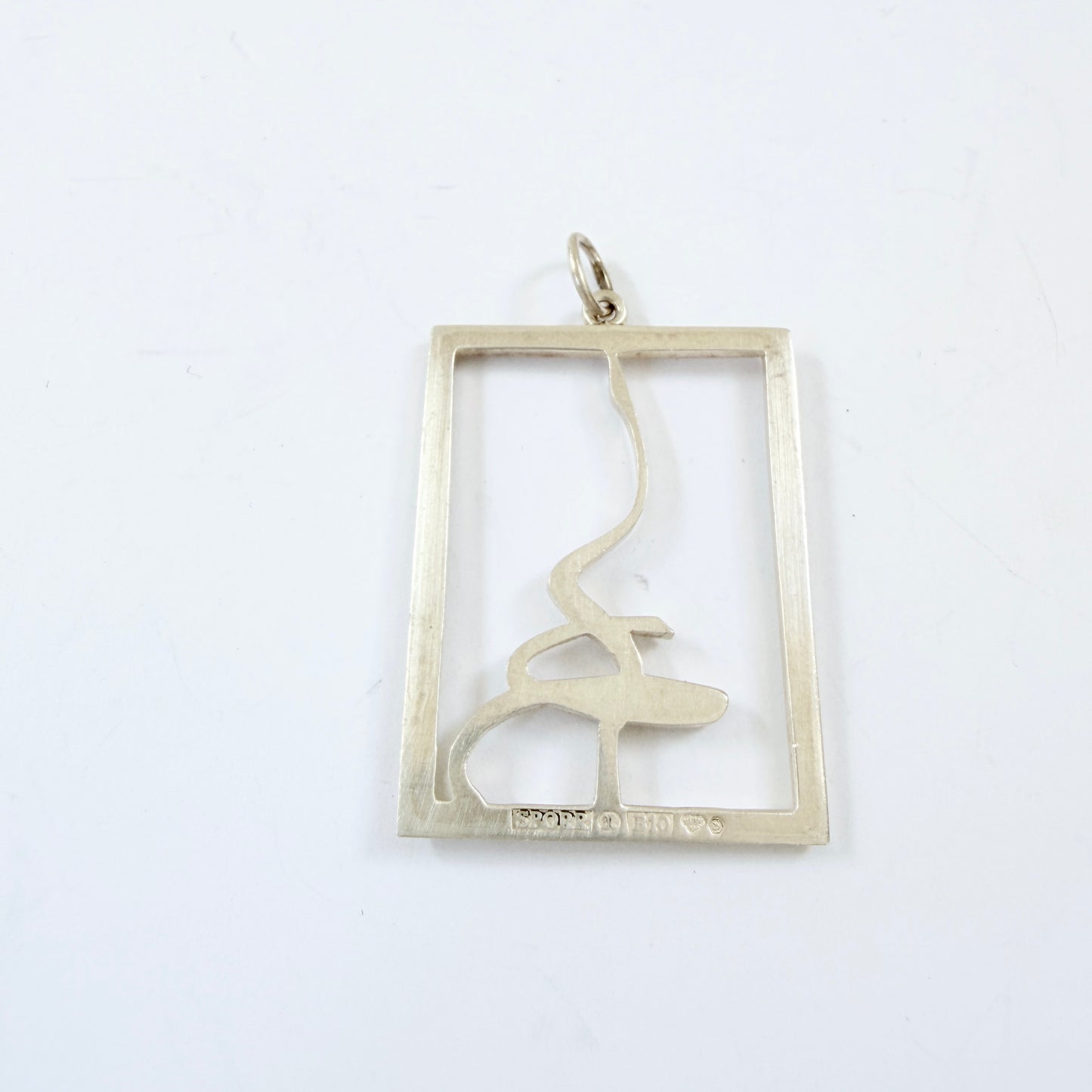Sporrong, Sweden 1976. Vintage Sterling Silver Pendant.