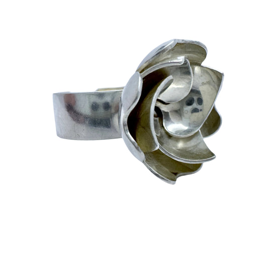 Peter von Post, Sweden 1972. Vintage Sterling Silver Ring. Signed.