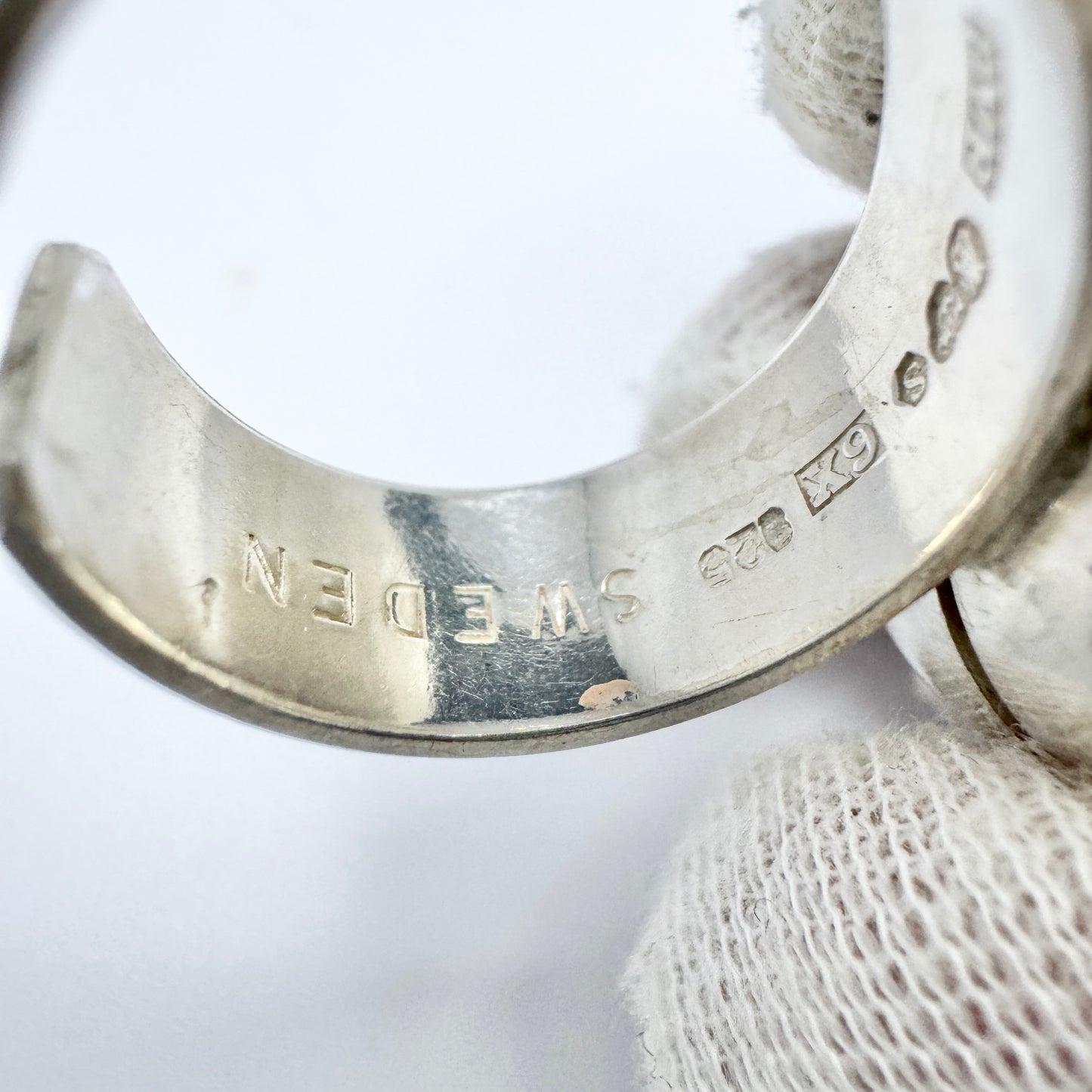 Peter von Post, Sweden 1972. Vintage Sterling Silver Ring. Signed.