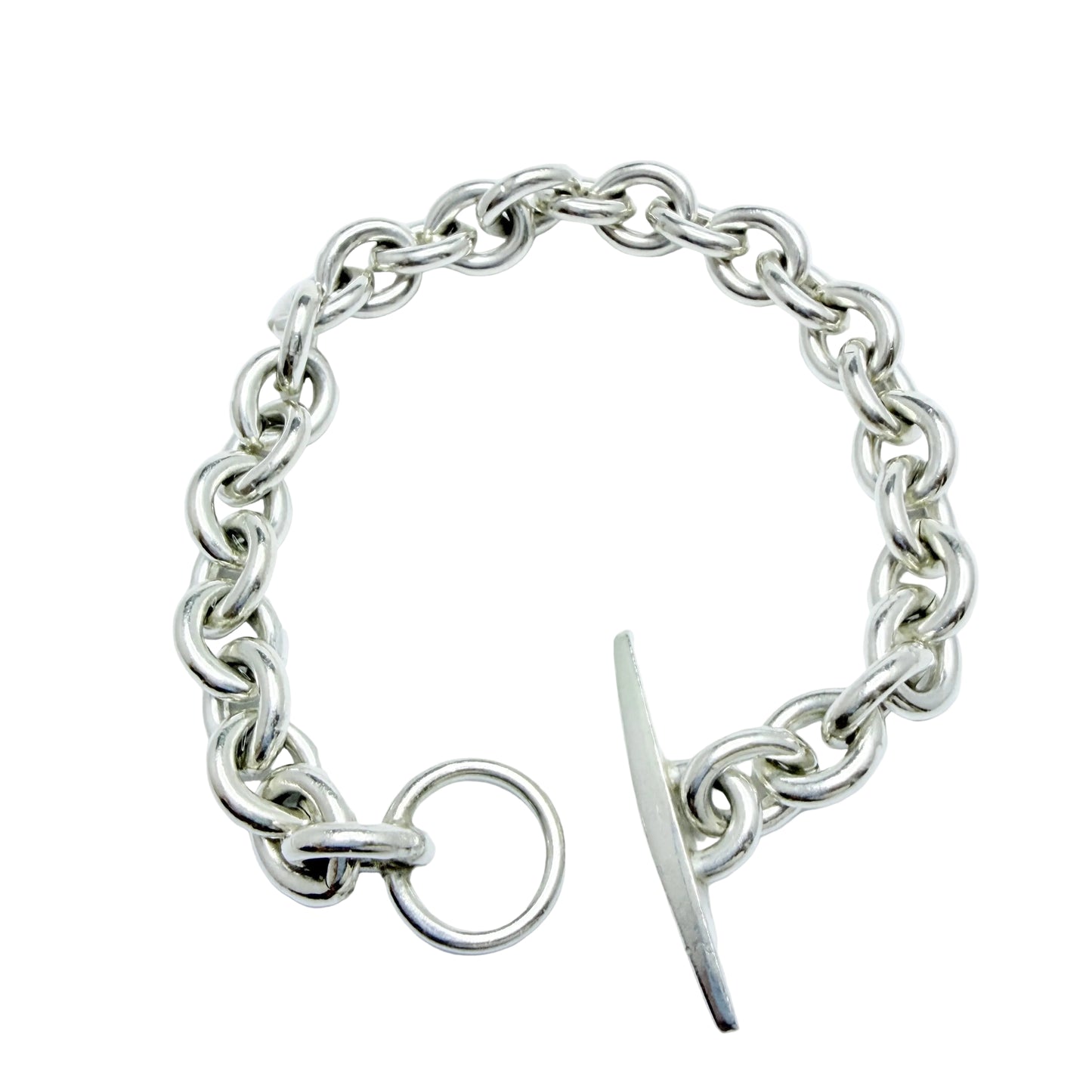 Herman Siersbøl, Denmark 1960s. Vintage Sterling Silver Chain Bracelet.