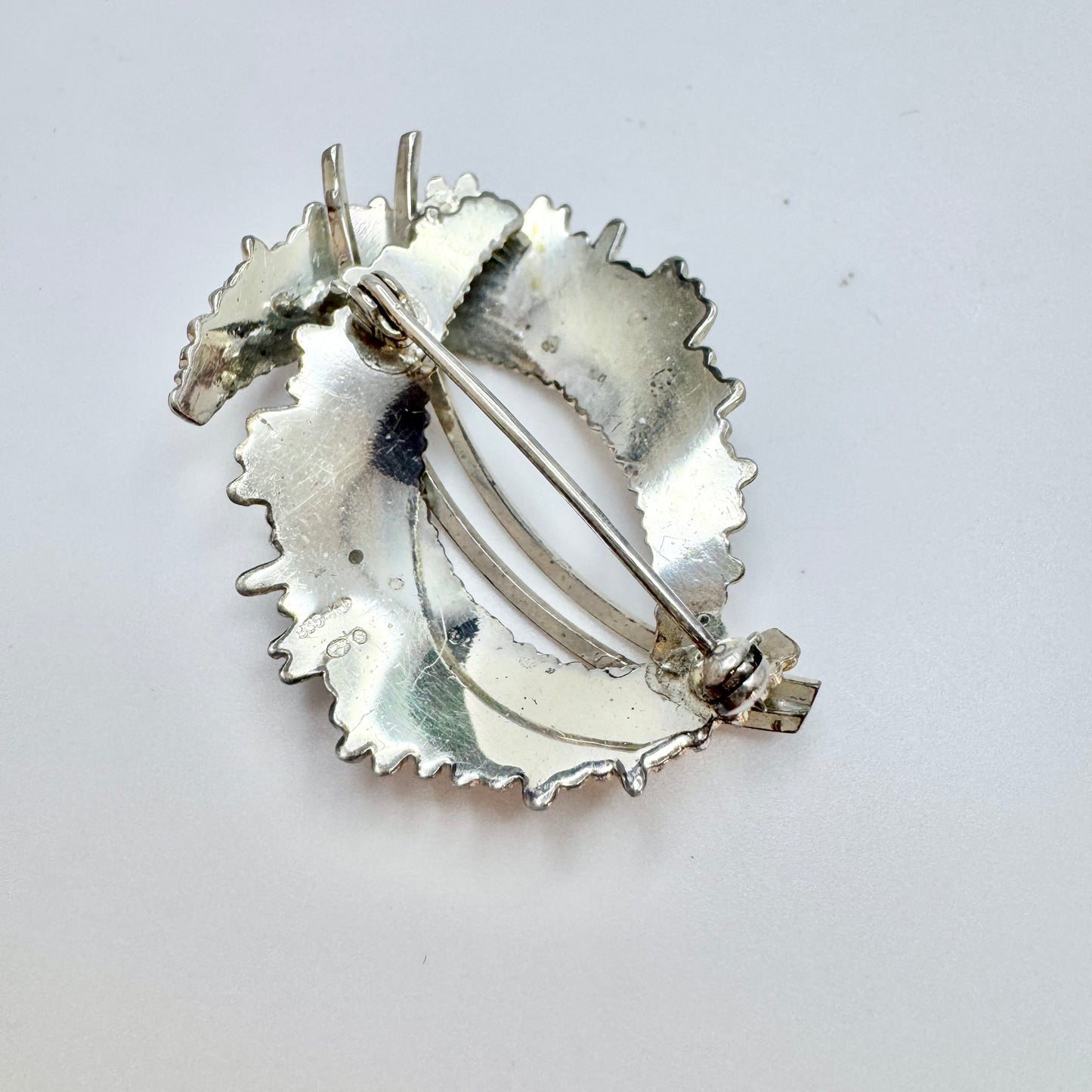 Kollmar & Jourdan, Germany ca 1970. Vintage Solid Silver Brooch.