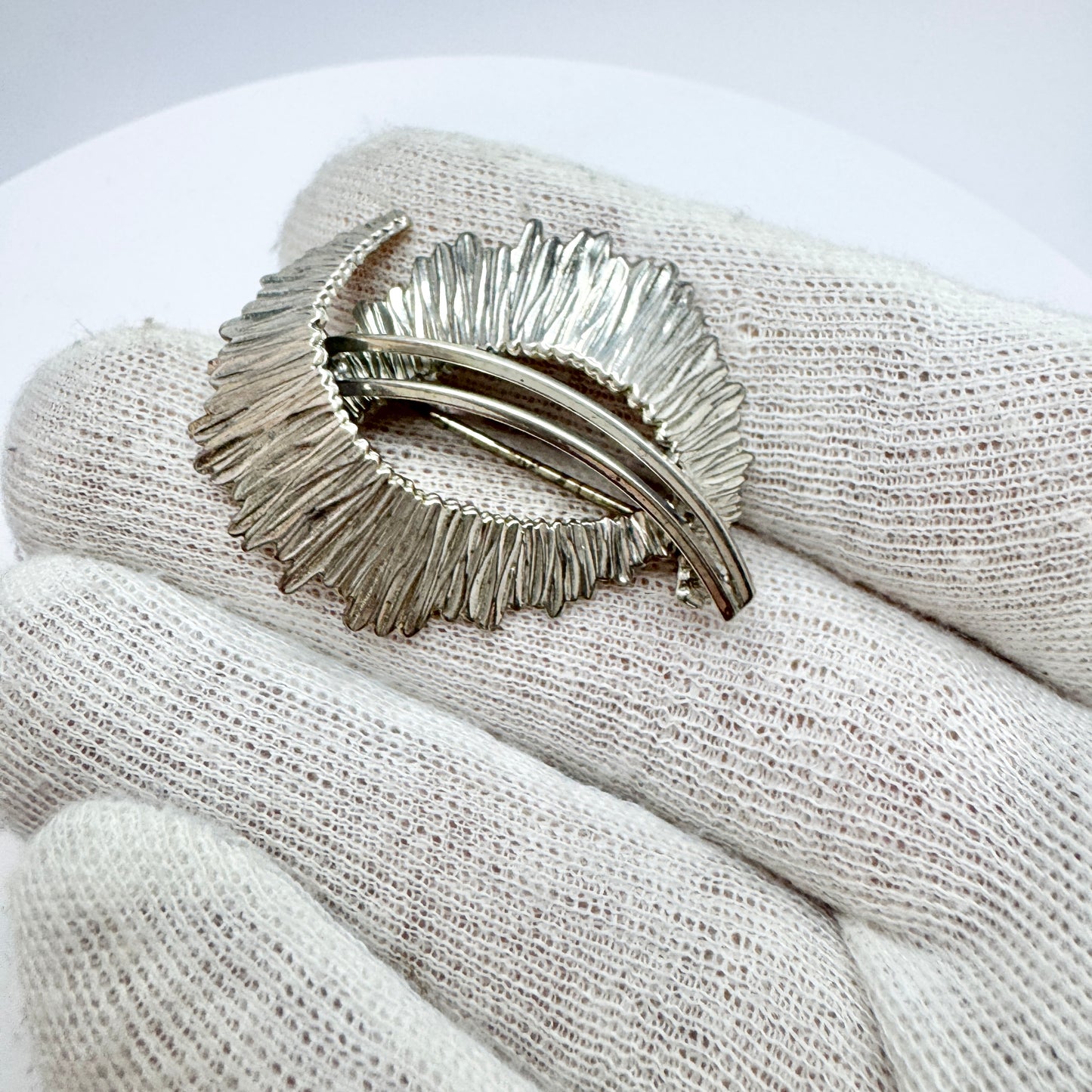 Kollmar & Jourdan, Germany ca 1970. Vintage Solid Silver Brooch.