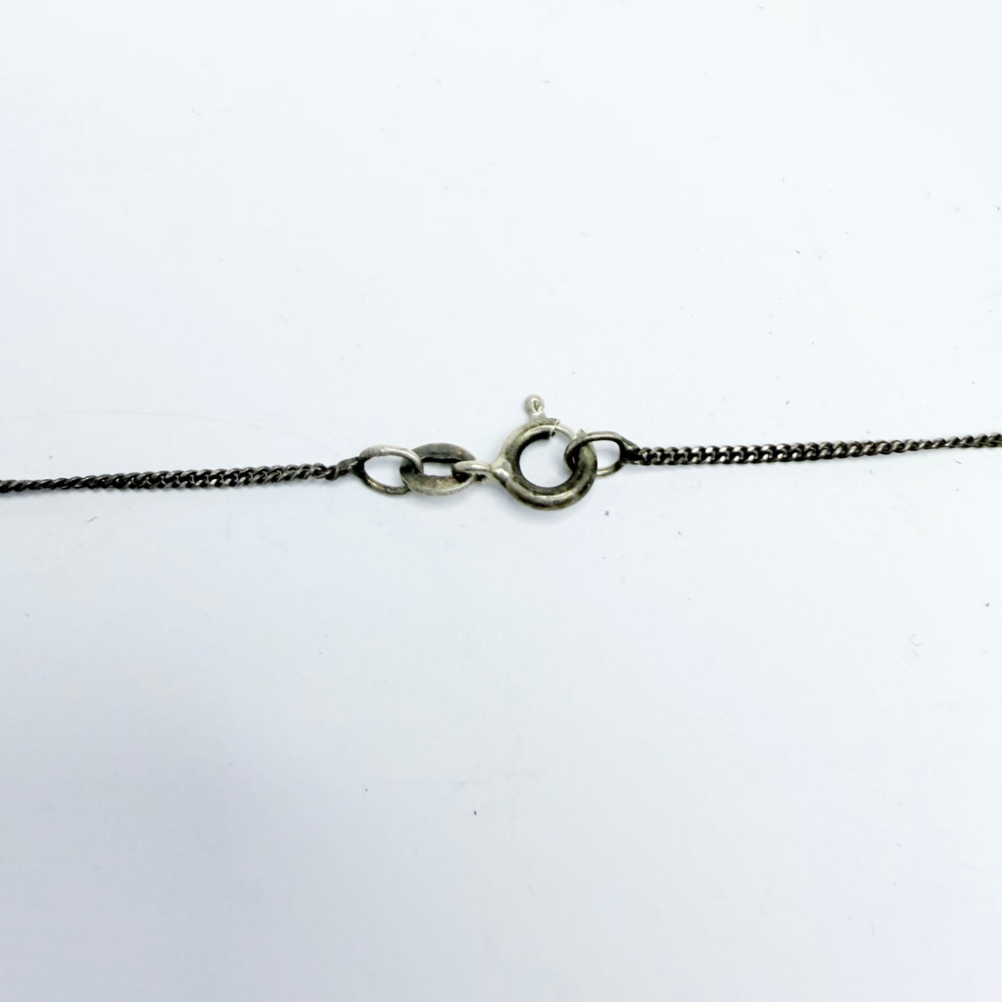Finlandia Koru, Finland 1971. Vintage Solid Silver Pendant Necklace.