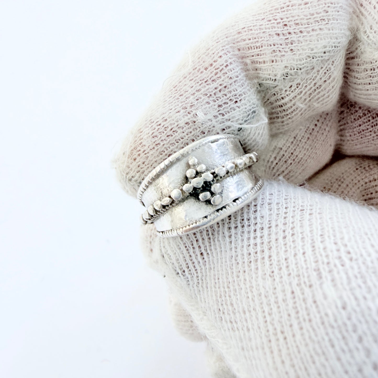 Bengt Hallberg, Sweden. Vintage Sterling Silver Viking Copy Pinky Ring.