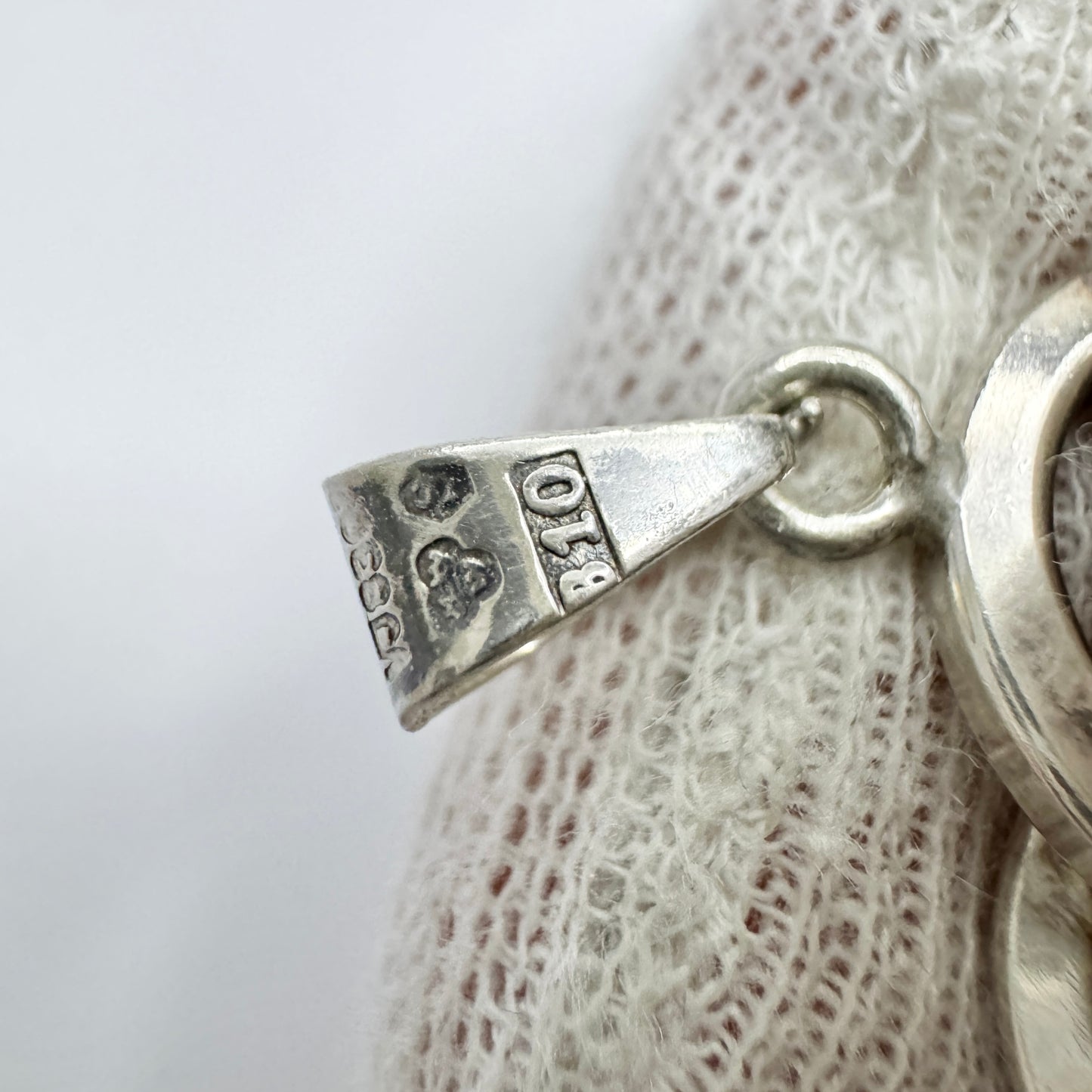 Victor Janson, Sweden 1976. Vintage Solid Silver Bergslagen-stone Pendant.