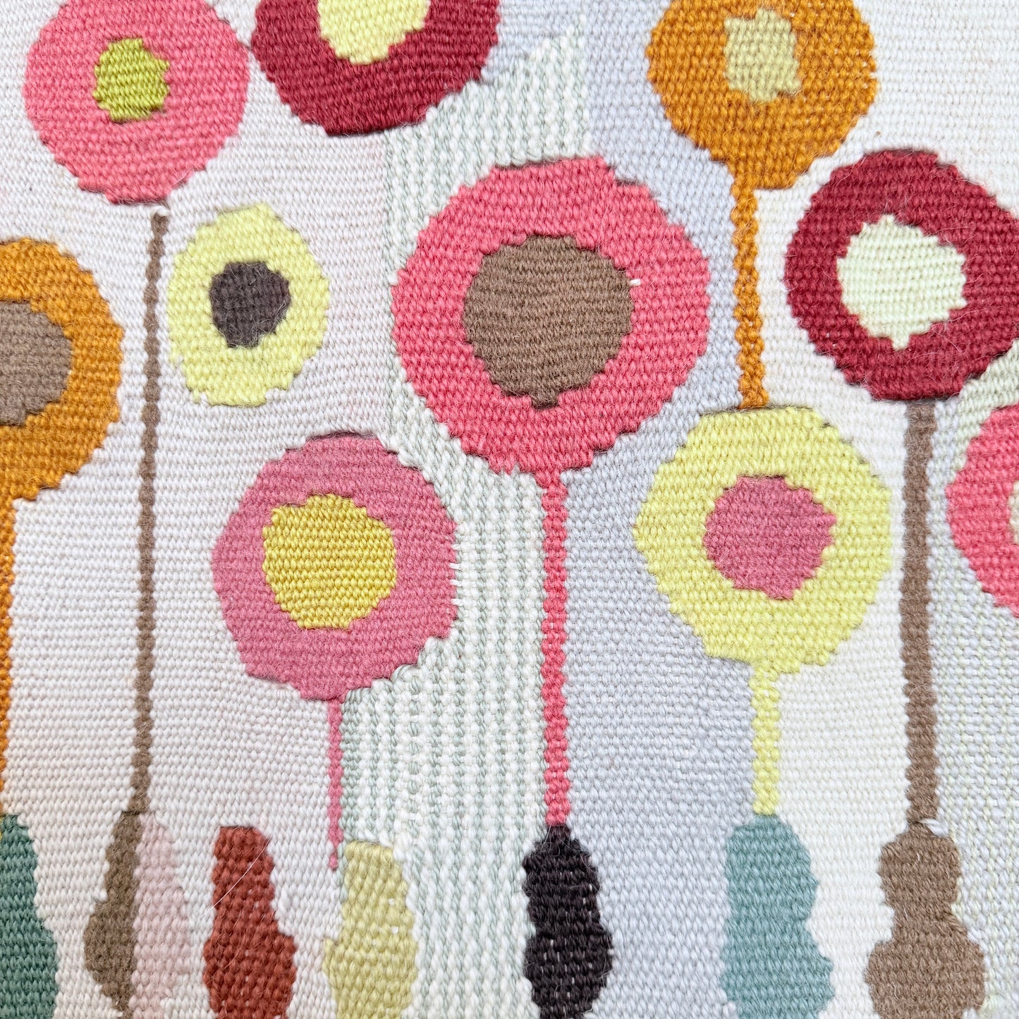 Sweden, ca 1960s Vintage Mid-century Flemish Tapestry Wall Hanging Art