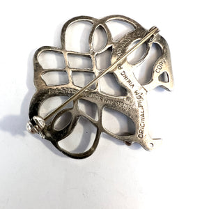 David-Andersen, Norway. Vintage Sterling Silver Viking Copy Brooch