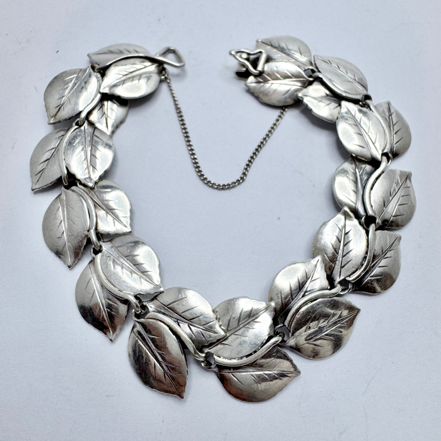 Gertrud Engel for Michelsen, Sweden 1952. Vintage Sterling Silver Bracelet. Signed.