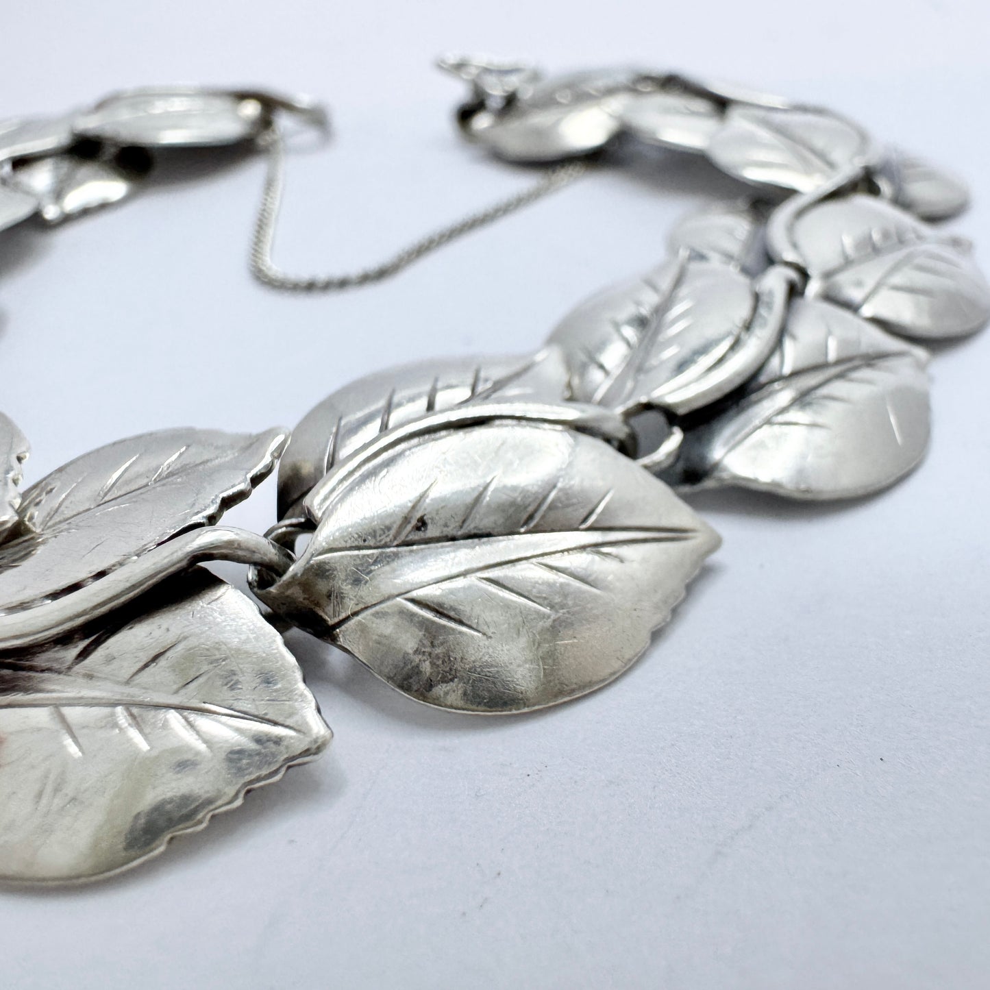 Gertrud Engel for Michelsen, Sweden 1952. Vintage Sterling Silver Bracelet. Signed.