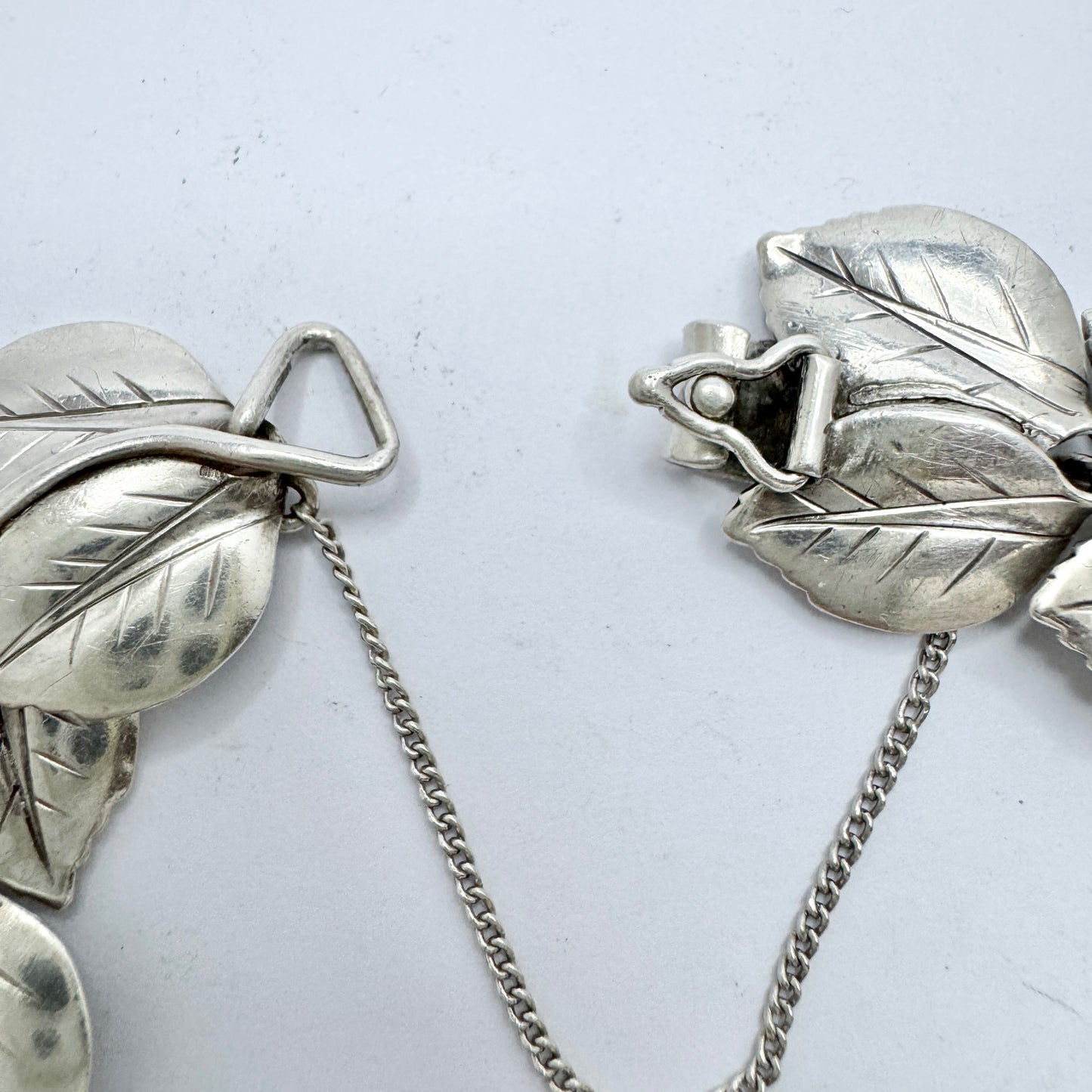 Gertrud Engel for Michelsen, Sweden 1952. Vintage Sterling Silver Bracelet. Signed.