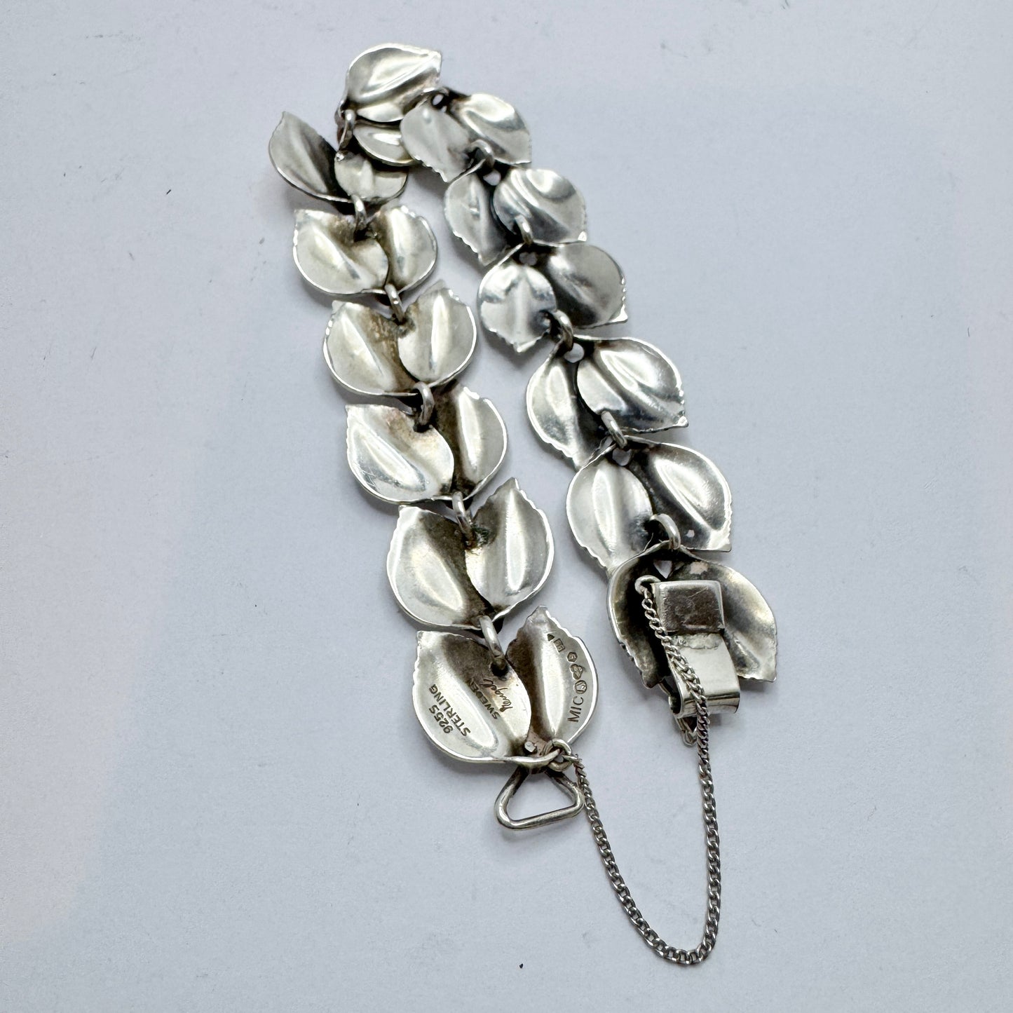 Gertrud Engel for Michelsen, Sweden 1952. Vintage Sterling Silver Bracelet. Signed.