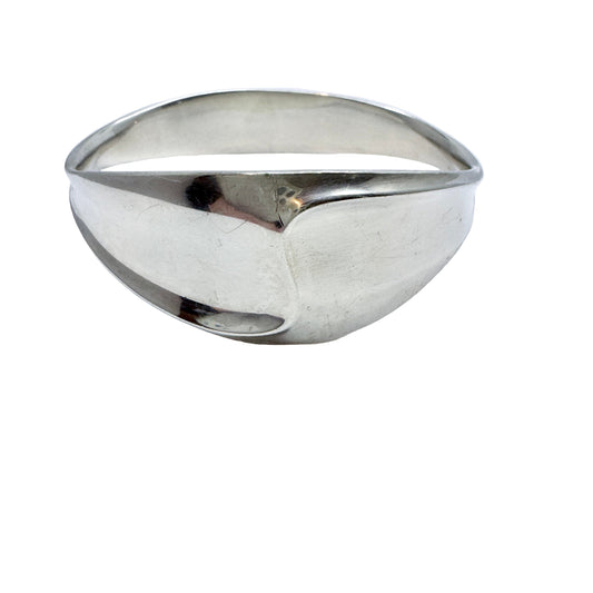 Bjørn Sigurd Østern for David Andersen Norway 1960s Chunky Vintage Sterling Silver Bangle