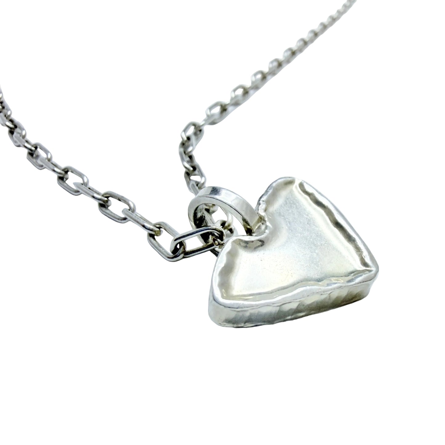Claes E Giertta, Sweden 1974. Vintage Sterling Silver Heart Pendant Vecklace.