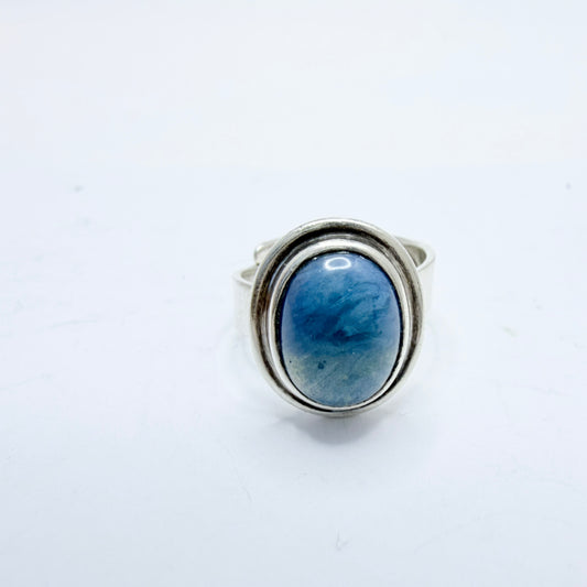 O Nordström, Sweden. Vintage Sterling Silver Bergslagen-stone Ring.