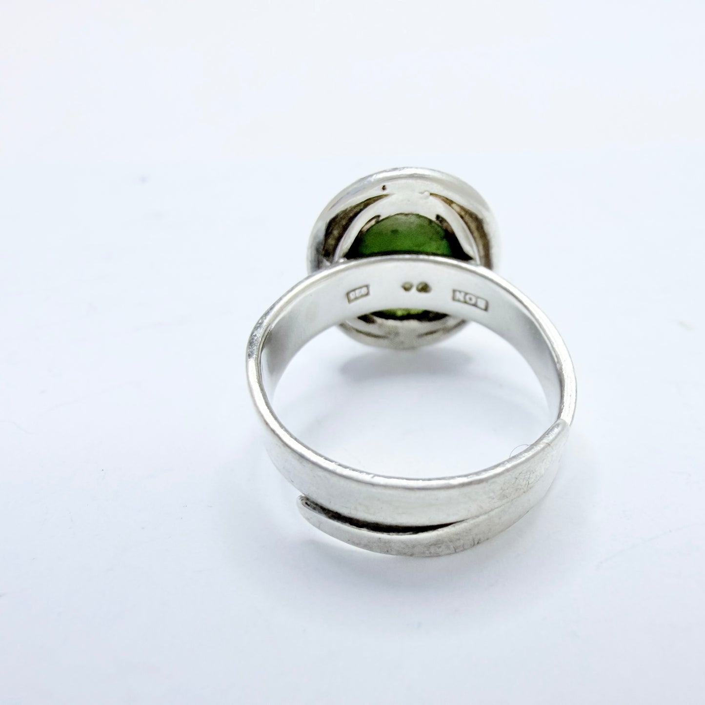 O Nordström, Sweden. Vintage Sterling Silver Bergslagen-stone Ring.
