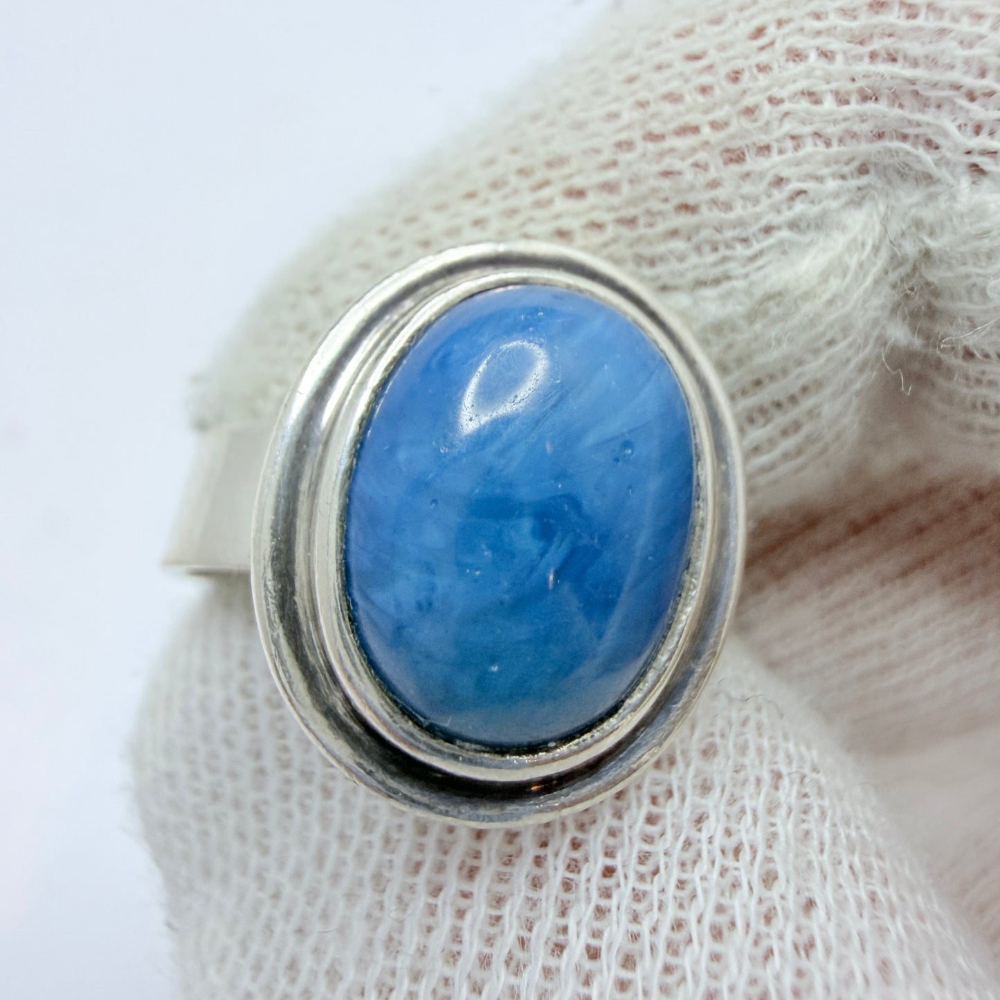 O Nordström, Sweden. Vintage Sterling Silver Bergslagen-stone Ring.