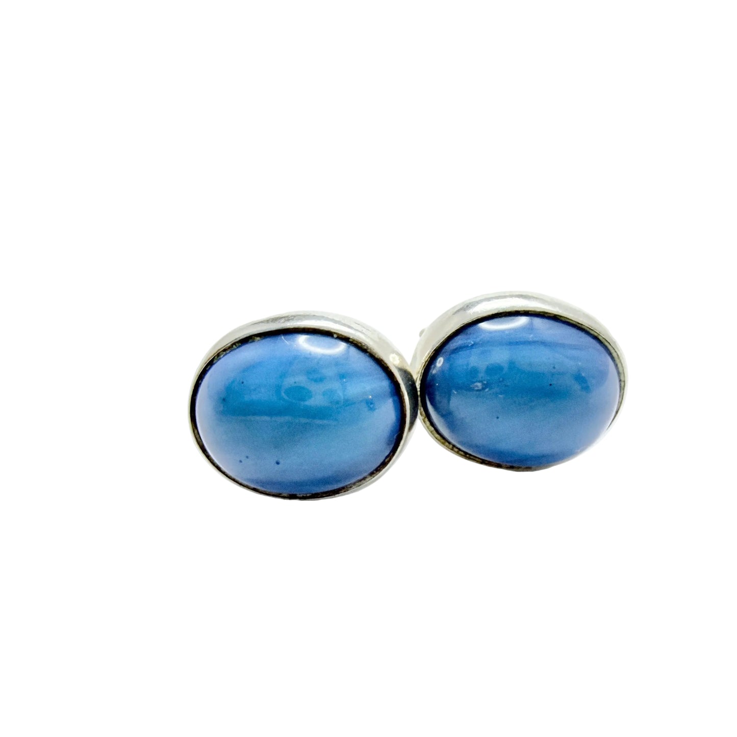 Sweden. Vintage Sterling Silver Bergslagen-stone Earrings.
