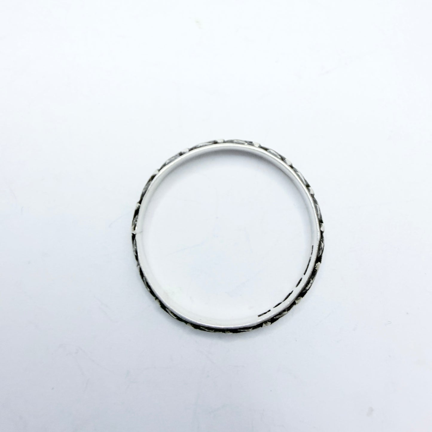Ekström & Blohm, Sweden 1935. Vintage Solid Silver Band Ring.