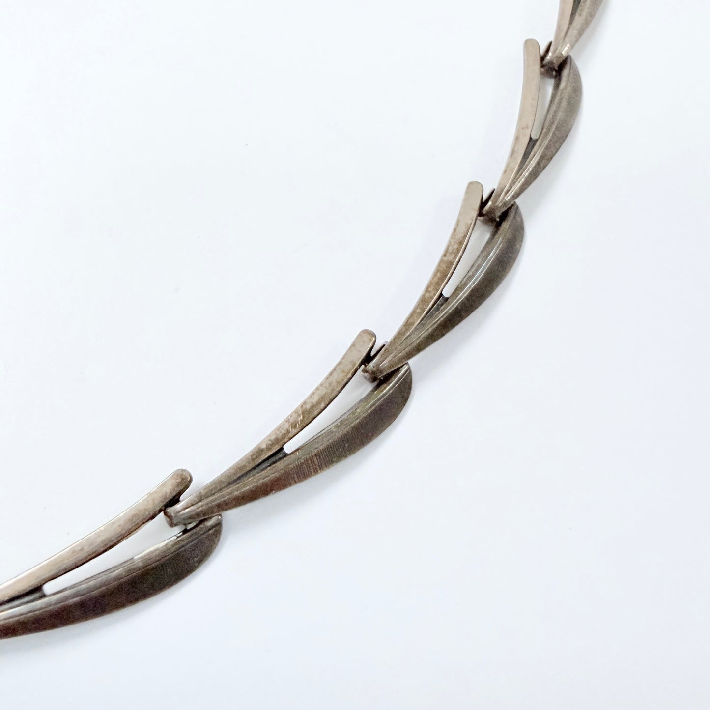 Andreas Daub, Germany 1950-60s. Vintage Solid Silver Necklace.