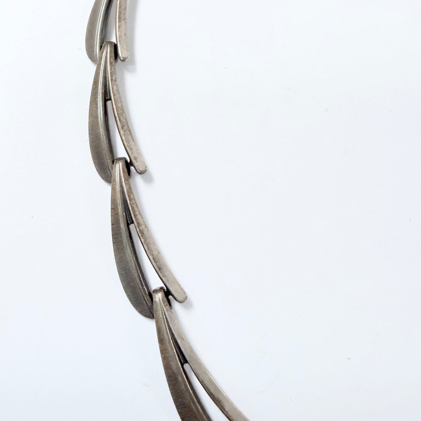 Andreas Daub, Germany 1950-60s. Vintage Solid Silver Necklace.