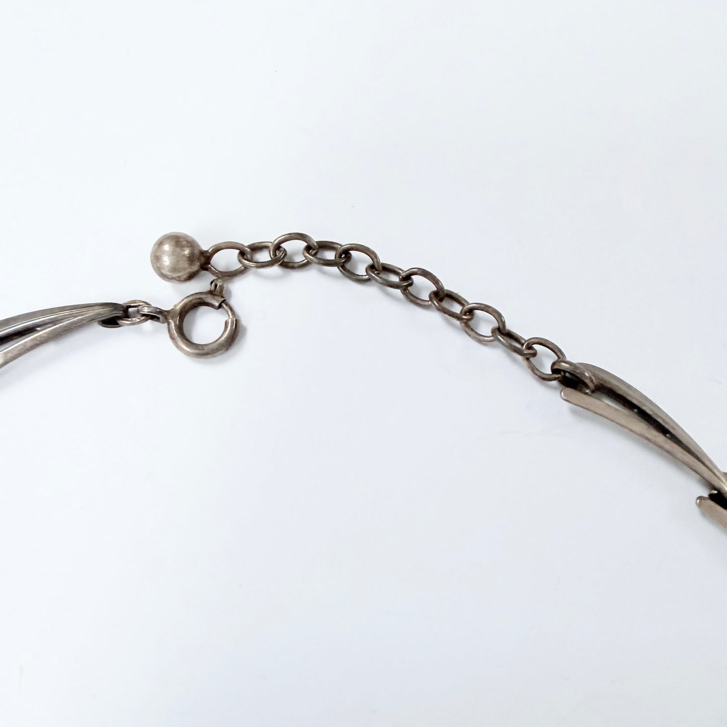 Andreas Daub, Germany 1950-60s. Vintage Solid Silver Necklace.