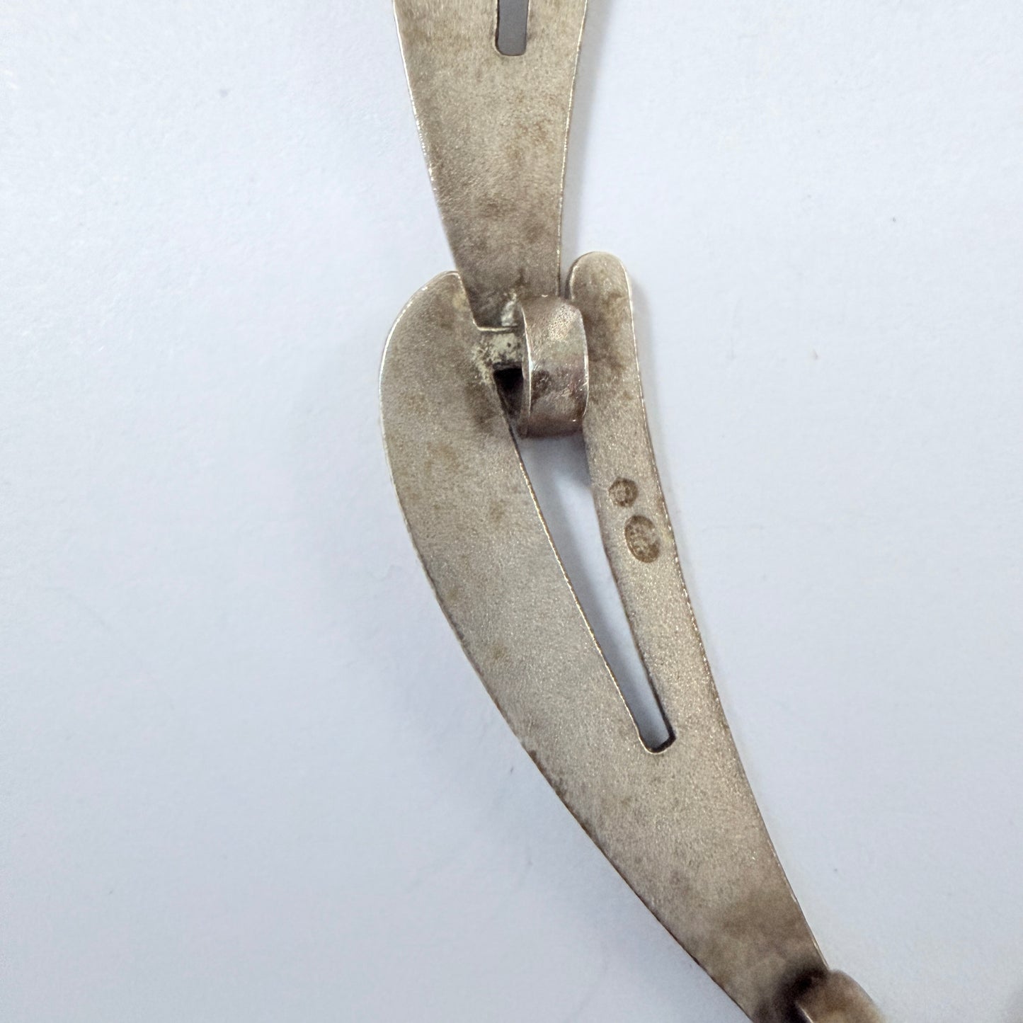 Andreas Daub, Germany 1950-60s. Vintage Solid Silver Necklace.