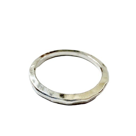 Owe Johansson, Sweden. Vintage Sterling Silver Unisex Ring.