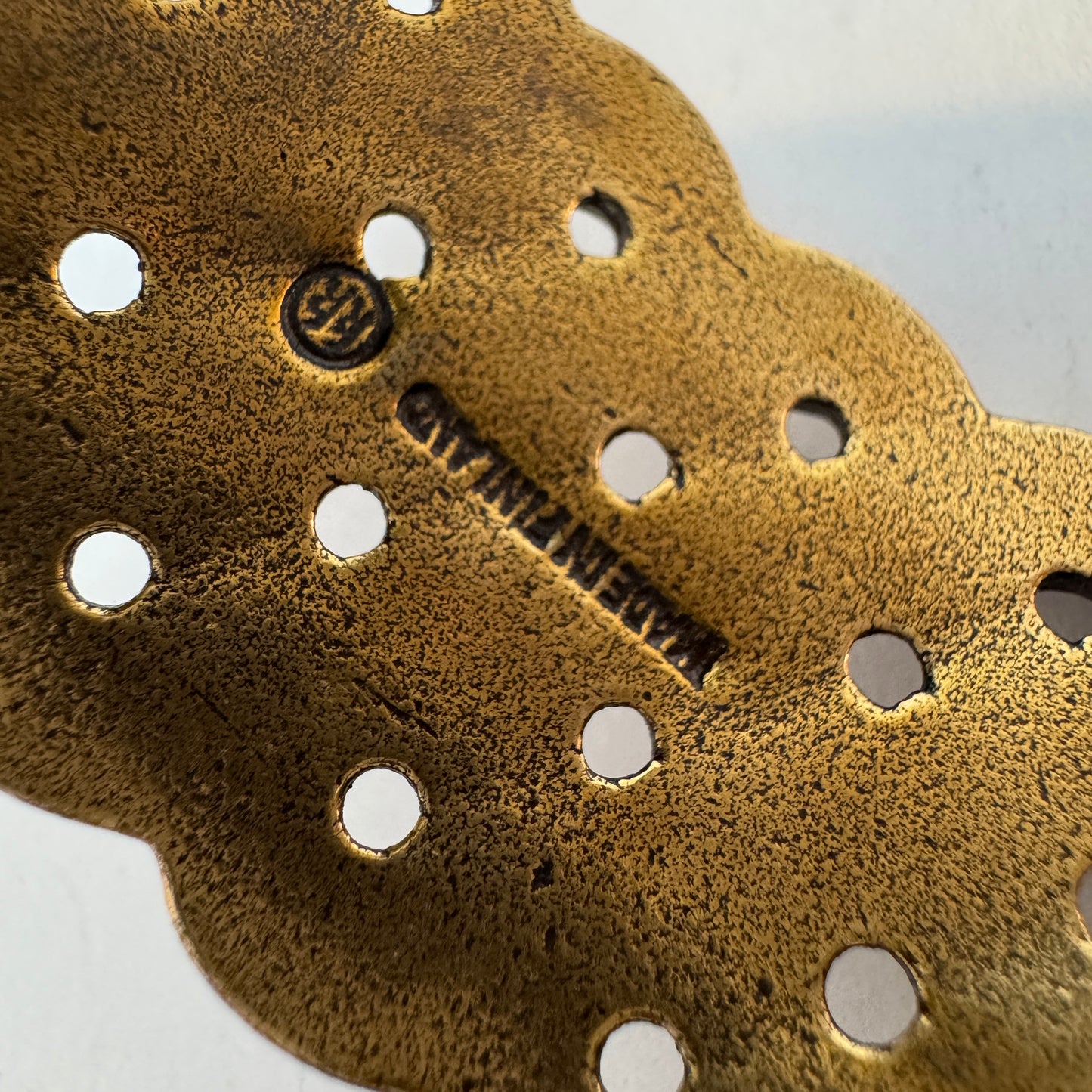 Kalevala Koru, Finland. Vintage Bronze Hinged Bracelet. Design Hattelmala