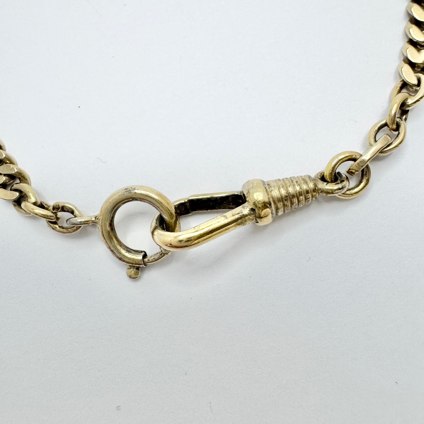 Sweden early 1900s. Gilt Solid Silver Watch Chain.