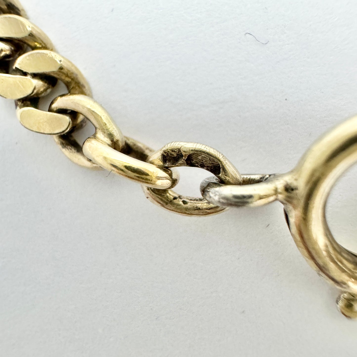 Sweden early 1900s. Gilt Solid Silver Watch Chain.