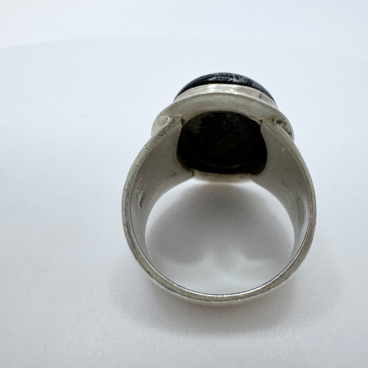 Vintage 1960-70s. Sterling Silver Iron Ore Ring.