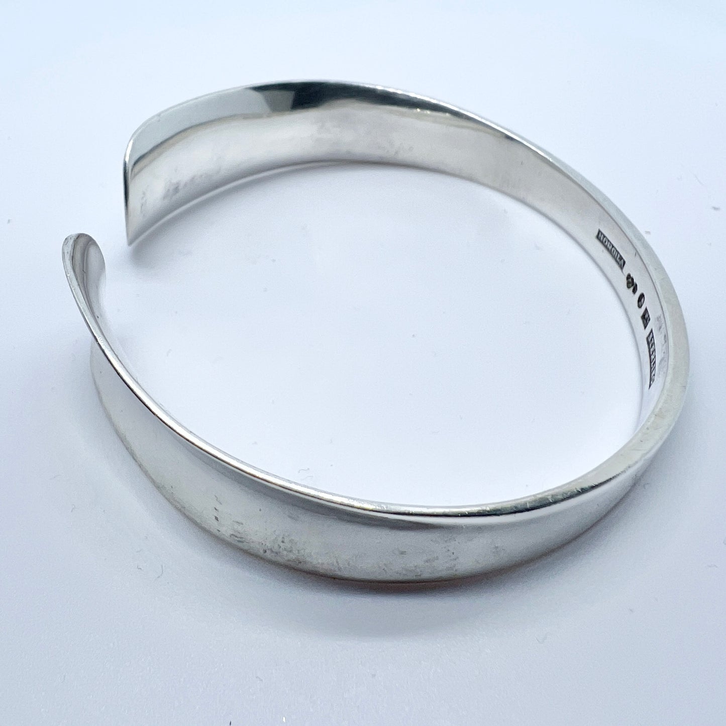 Borgila, Sweden 1956. Vintage Sterling Silver Cuff Bracelet.