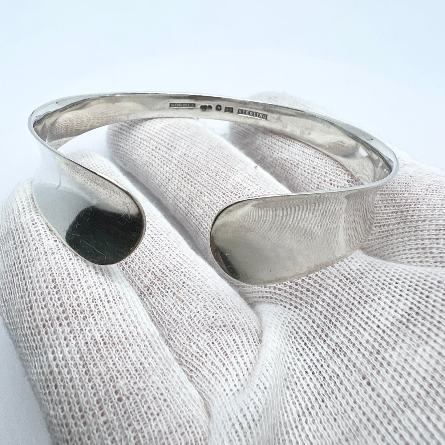 Borgila, Sweden 1956. Vintage Sterling Silver Cuff Bracelet.