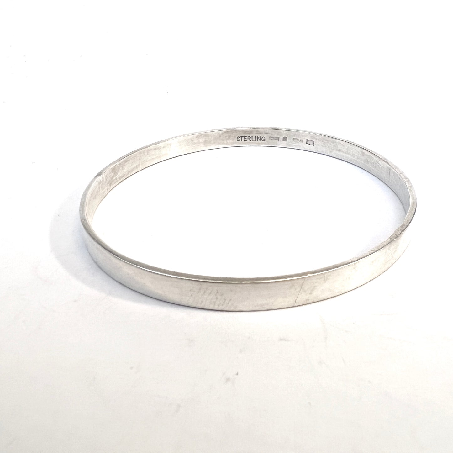 Walter Pry, Sweden year 1960. Vintage Sterling Silver Bangle Bracelet.