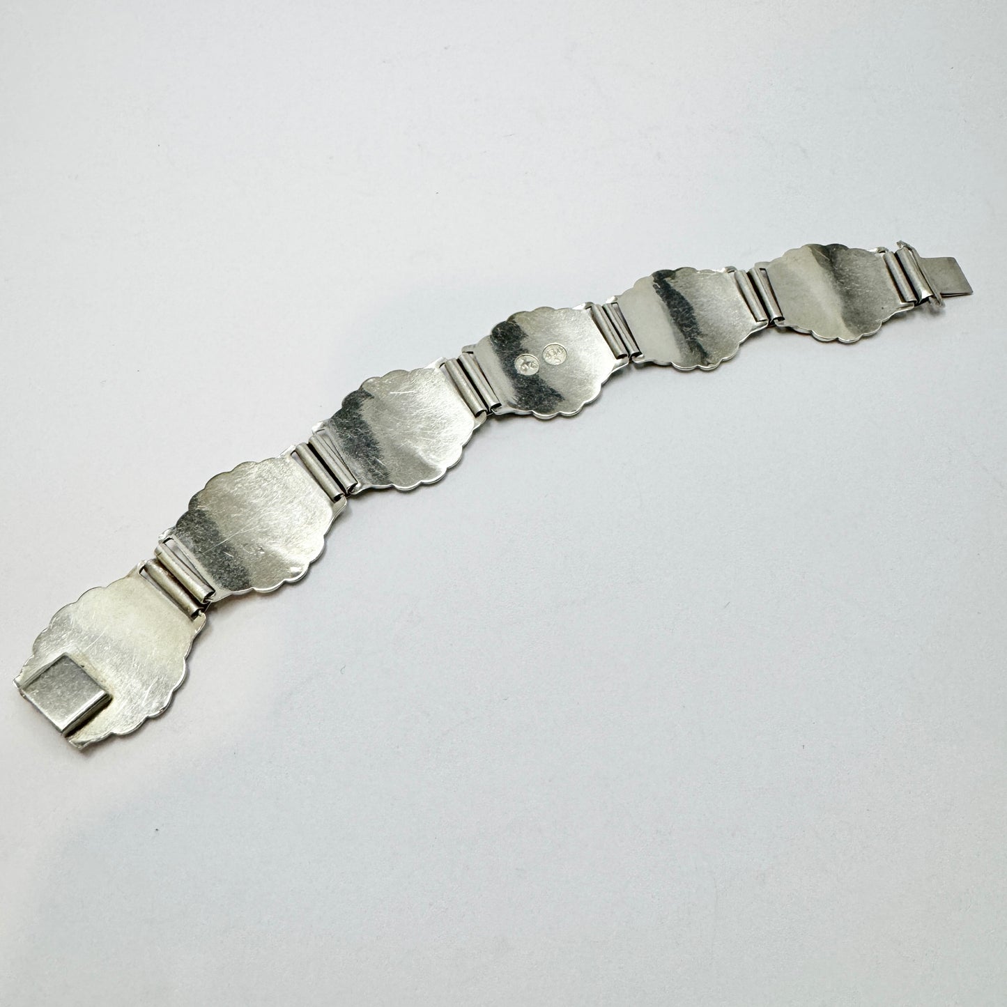 David-Andersen, Norway 1930-40s. Vintage Solid Silver Bracelet.