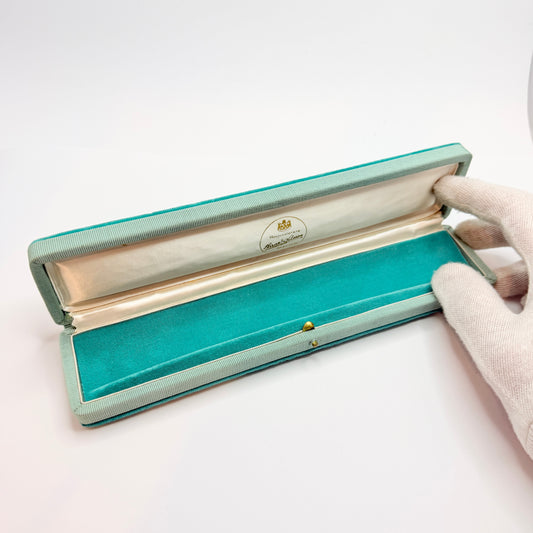 Sweden. Vintage 23.5cm / 9.3in Velvet Jewelry Box.