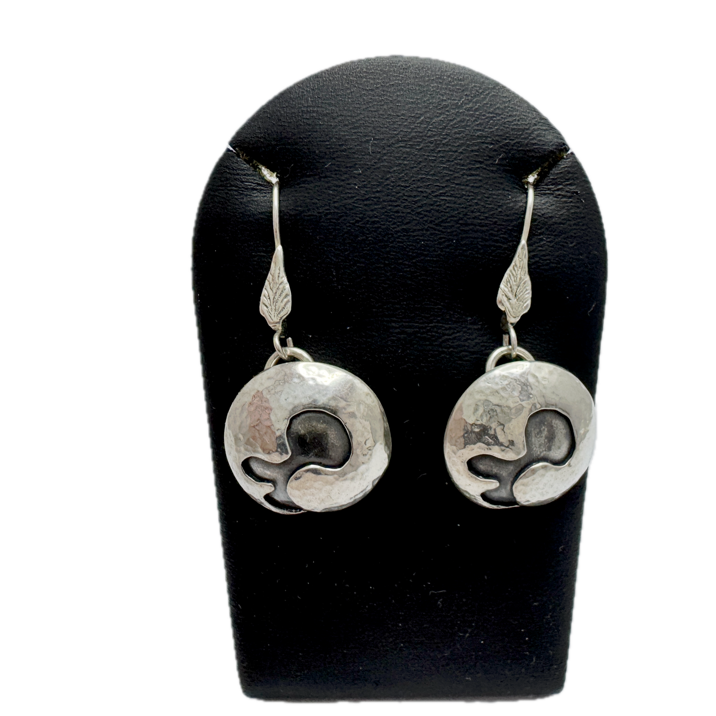 Bernd Janusch, Sweden. Vintage Sterling Silver Earrings.