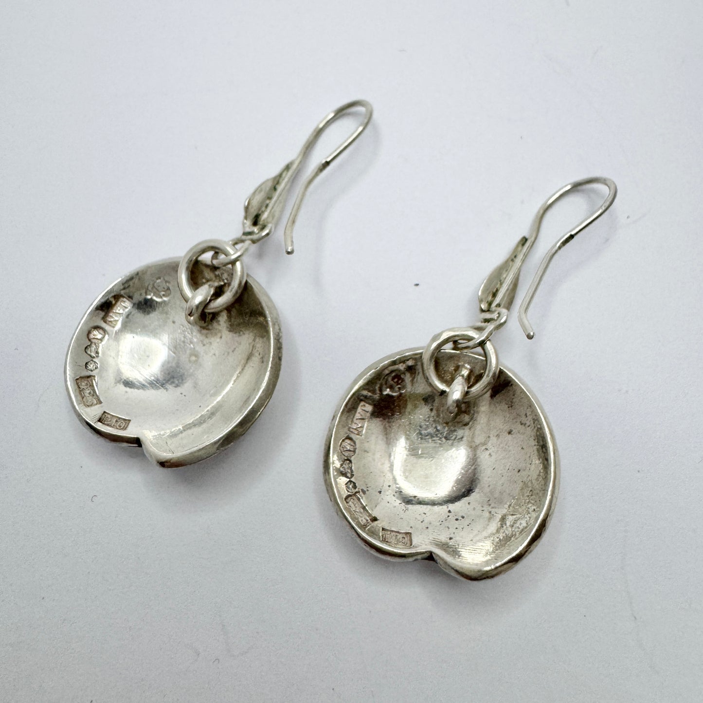 Bernd Janusch, Sweden. Vintage Sterling Silver Earrings.