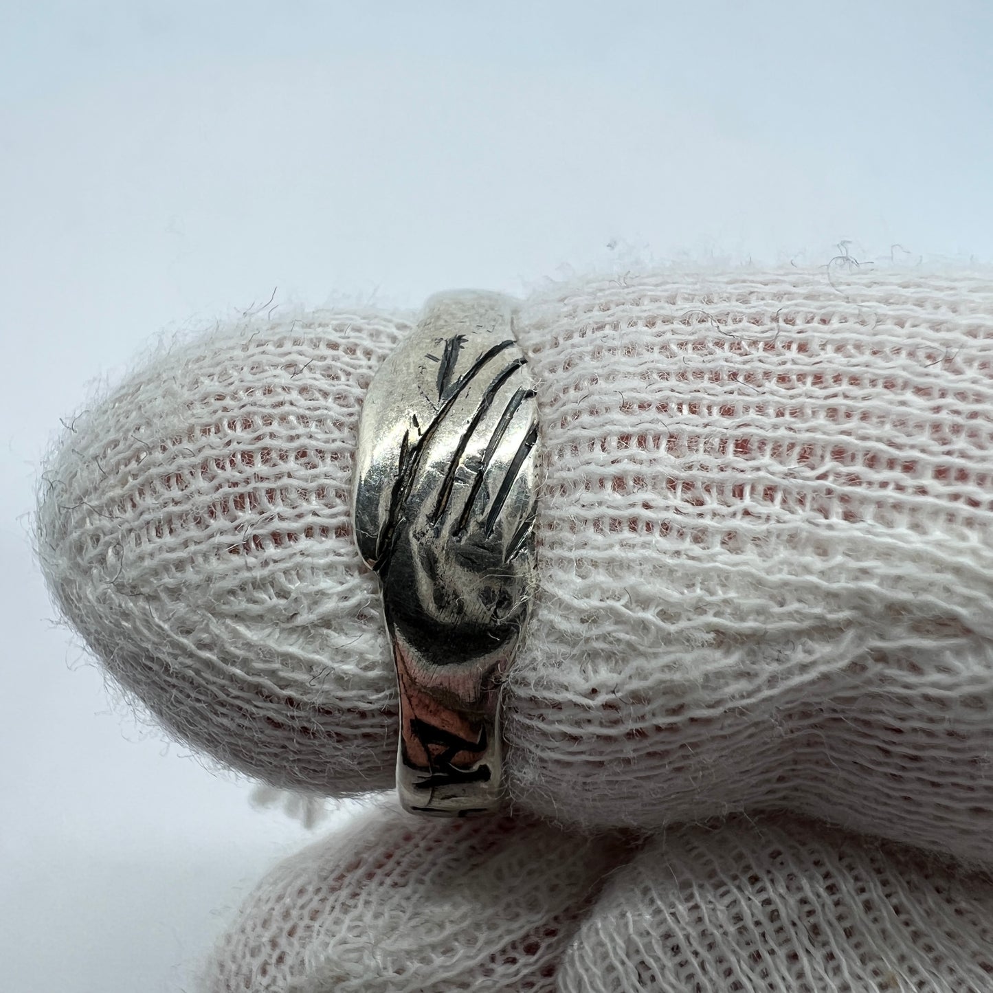 Bengt Hallberg, Sweden. Vintage Sterling Silver Medieval Copy Ring